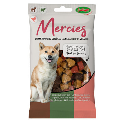Ласощі Bubimex Semi Moist Treat Mini Hearts Печиво Міні-серця для собак, 100 г