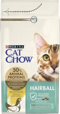 Корм сухий для кішок Purina Cat Chow Hairball з куркою, 1,5 кг