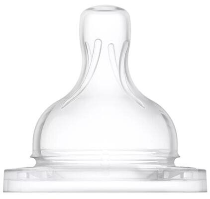 Соска силіконова Philips Avent Anti-Colic SCY764/02, швидкий потік, від 6 місяця, 2 шт