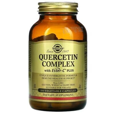 Кверцетин з Естер-С Solgar Quercetin Complex with Ester-C Plus вег. капсули №100