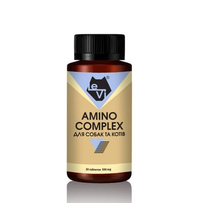 Аміно Комплекс для собак та котів LeVi 500 mg, 30 таблеток