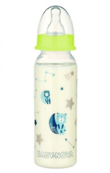 Пляшечка Baby-Nova 47011-1 Night з декором для хлопчиків, 240 мл