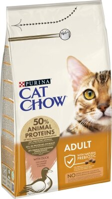Корм сухий Purina Cat Chow Adult з качкою, 1,5 кг
