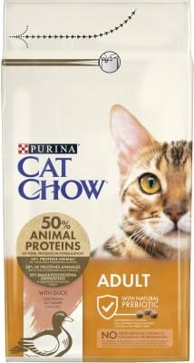 Корм сухий Purina Cat Chow Adult з качкою, 1,5 кг