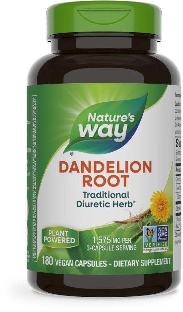 Кульбаби корінь Nature's Way Dandelion Root, 180 веганських капсул