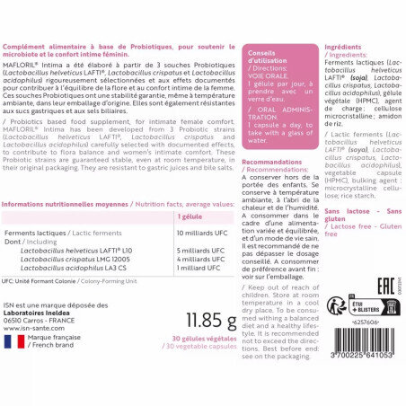 Мафлорил Інтима Ineldea Mafloril Intima, 30 капсул