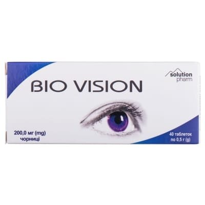 Чорниця-Ф Bio Vision Solution Pharm таблетки по 0,5 г №40