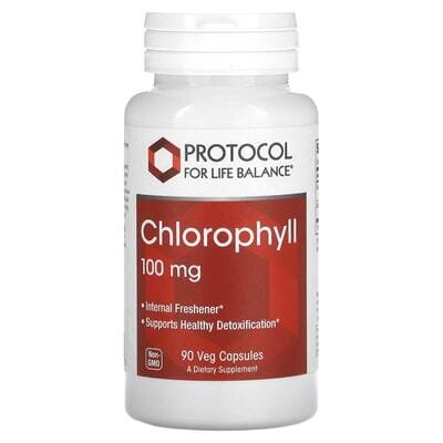 Хлорофіл Protocol for Life Balance Chlorophyll 100 мг, 90 вегетаріанських капсул