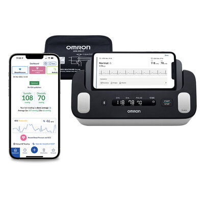 Тонометр автоматичний на плече + ЕКГ Omron Complete HEM-7530T-E3