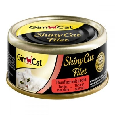 Корм вологий для кішок GimCat Shiny Cat Filet з тунцем і лососем, 70 г