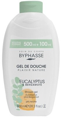 Гель для душу Byphasse Plaisir Nature Евкаліпт і бергамот, 600 мл