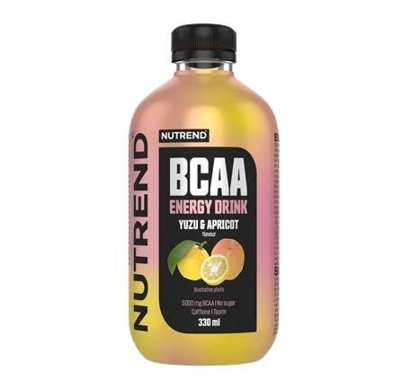 Амінокислота Nutrend BCAA Energy Drink напій зі смаком юзу і абрикоса, 330 мл