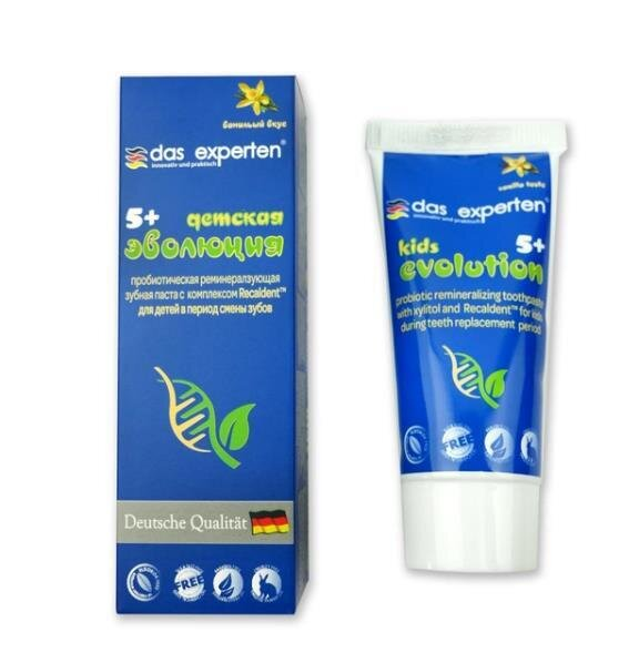 Зубна паста Das Experten Kids Evolution дитяча 5+, 50 мл