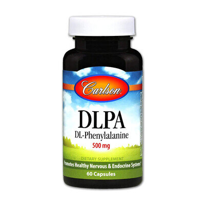 Амінокислота DLPA Carlson Labs DL-Phenylalanine 500 мг капсули №60