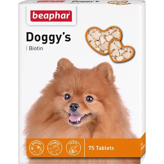 Ласощі для собак Beaphar Doggy's + Biotin з біотином 75 таблеток