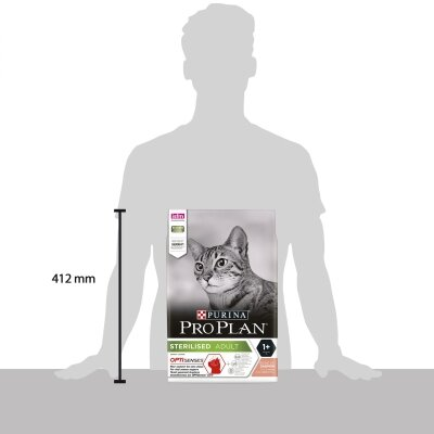 Корм сухий для стерилізованих котів Purina Pro Plan з лососем, 3 кг