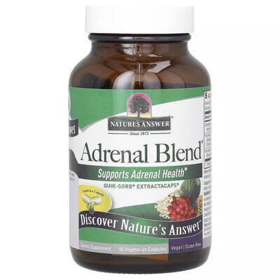 Здоров'я надниркових залоз Nature's Answer Adrenal Blend вег. капсули №90