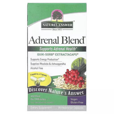 Здоров'я надниркових залоз Nature's Answer Adrenal Blend вег. капсули №90