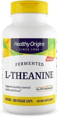 L-теанін Healthy Origins L-Theanine 100 мг, 180 капсул