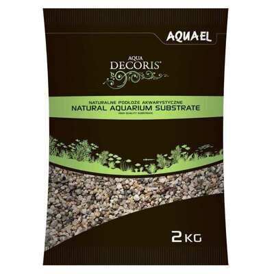 Грунт для акваріума AquaEL Natural Aquarium Substrate натуральний багатоколірний (1,4-2 мм), 2 кг