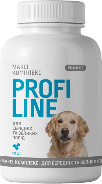Максі Комплекс ProVET Profiline для середніх та великих порід собак, 100 таблеток