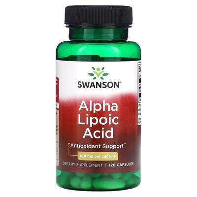 Альфа-ліпоєва кислота Swanson Alpha Lipoic Acid 100 мг капсули №120