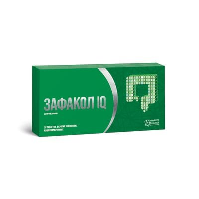 Зафакол IQ таблетки, в/о, киш./розч. №30 (15х2)