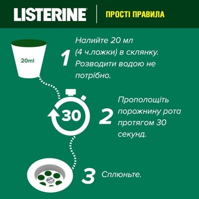 Ополіскувач для порожнини рота Listerine Total Care Teeth & Gum Догляд за зубами та яснами, 500 мл