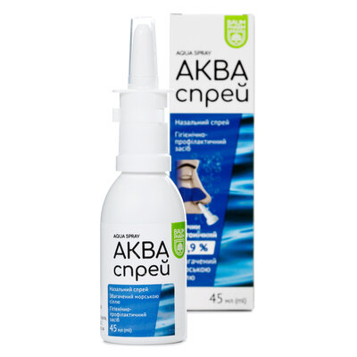 Аква Спрей Baum Pharm спрей назал. 0,9% по 45 мл у флак.