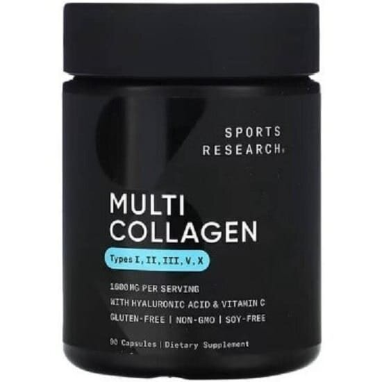 Колаген комплекс Sports Research Multi Collagen Complex, 90 капсул