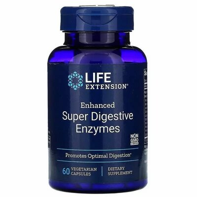 Супер ферменти Life Extension Super Digestive Enzymes веганські капсули №60