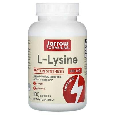 L-лізин Jarrow Formulas L-Lysine 500 мг, 100 капсул