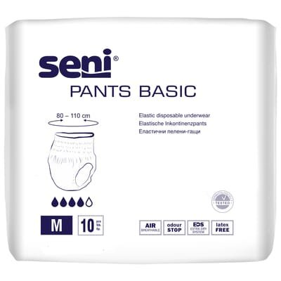 Труси поглинаючі для дорослих Seni Pants Basic Medium, 10 штук