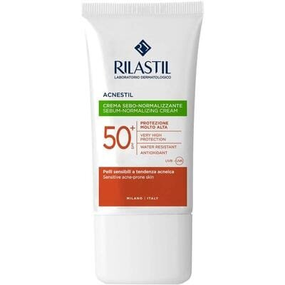 Крем для обличчя Rilastil Acnestil сонцезахисний для шкіри схильної до акне SPF 50+, 40 мл