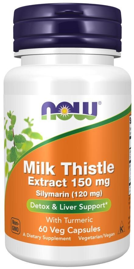 Розторопші екстракт NOW Milk Thistle Extract 150 мг вег. капсули №60