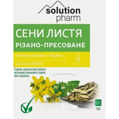 Сени листя Solution Pharm по 100 г в пач.