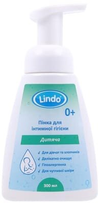 Пінка дитяча Lindo U786 для інтимної гігієни, 300 мл