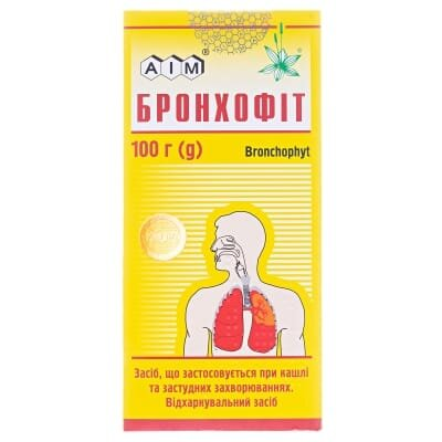 Бронхофіт збір по 100 г у пак., вклад. у пач.