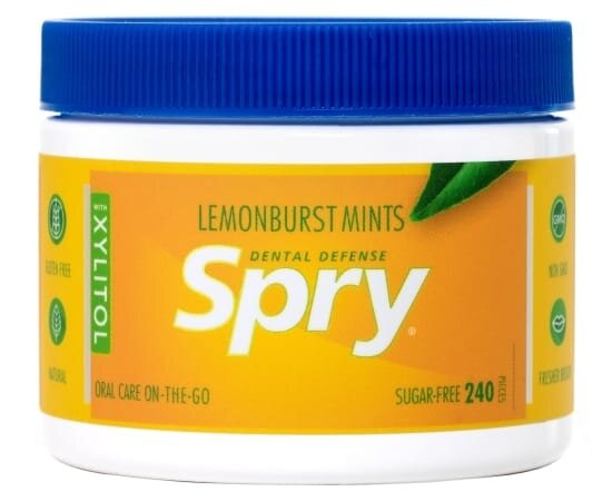 Драже Spry Натуральні лимонний вибух та ксилітом, 240 штук