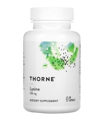 L-лізин Thorne Research L-Lysine 500 мг, 60 капсул
