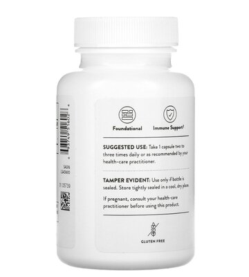 L-лізин Thorne Research L-Lysine 500 мг, 60 капсул