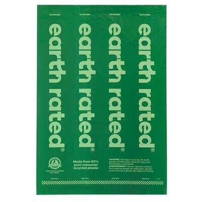 Пакети Earth Rated Poop Bags Lavender для прибирання за собакою з ароматом лаванди, 120 штук