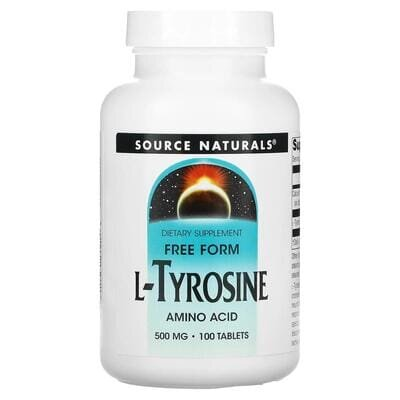 L- тирозин Source Naturals L-Tyrosine 500 мг, 100 таблеток