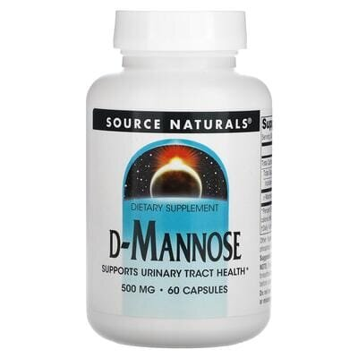D-Манноза Source Naturals D-Mannose 500 мг, 60 капсул
