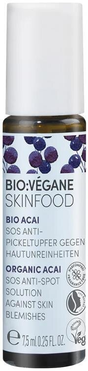 Стік для обличчя Bio:Vegane Organic Acai SOS Anti-spot проти прищів, 7,5 мл