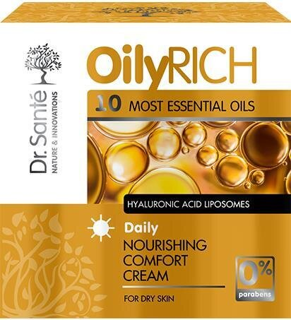 Крем-комфорт для обличчя Dr.Sante Oily Rich денний живильний, 50 мл