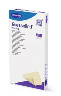 Пов'язка мазева Grassolind neutral для ран атравматична 10 см х 20 см стерильна, 30 штук