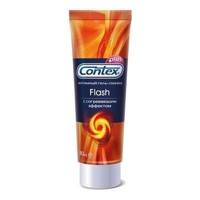 Гель-змазка інтимна Contex Flash з зігріваючим ефектом, 30 мл