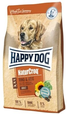 Корм сухий Happy Dog Naturcroq Rind & Reis для дорослих собак всіх порід з яловичиною та рисом, 4 кг 60519