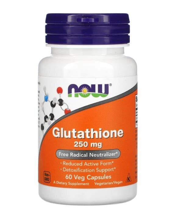 Глутатіон NOW Glutathione 250 мг вег. капсули №60